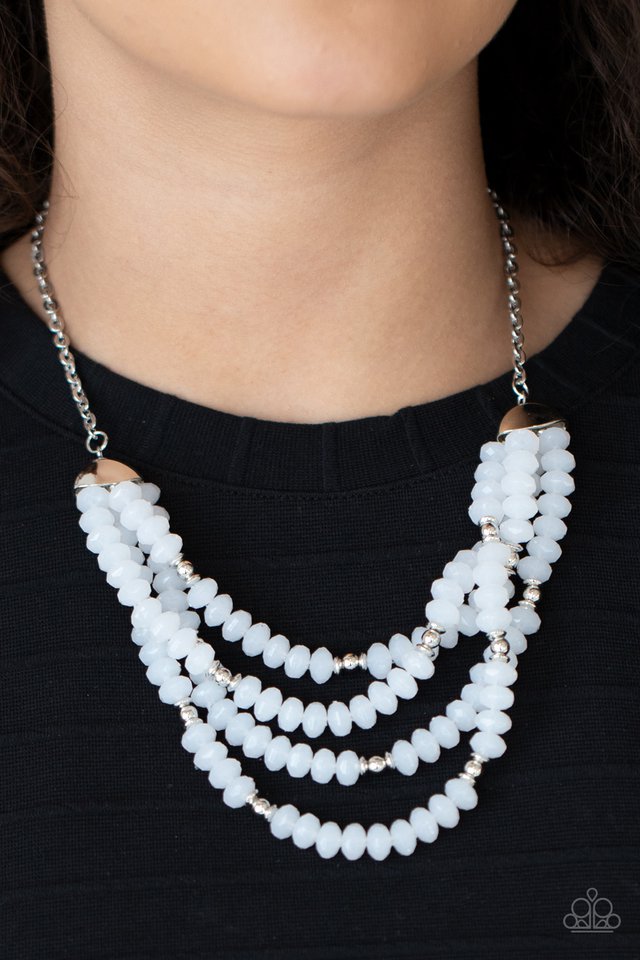 ​Best POSH-ible Taste - White - Paparazzi Necklace Image