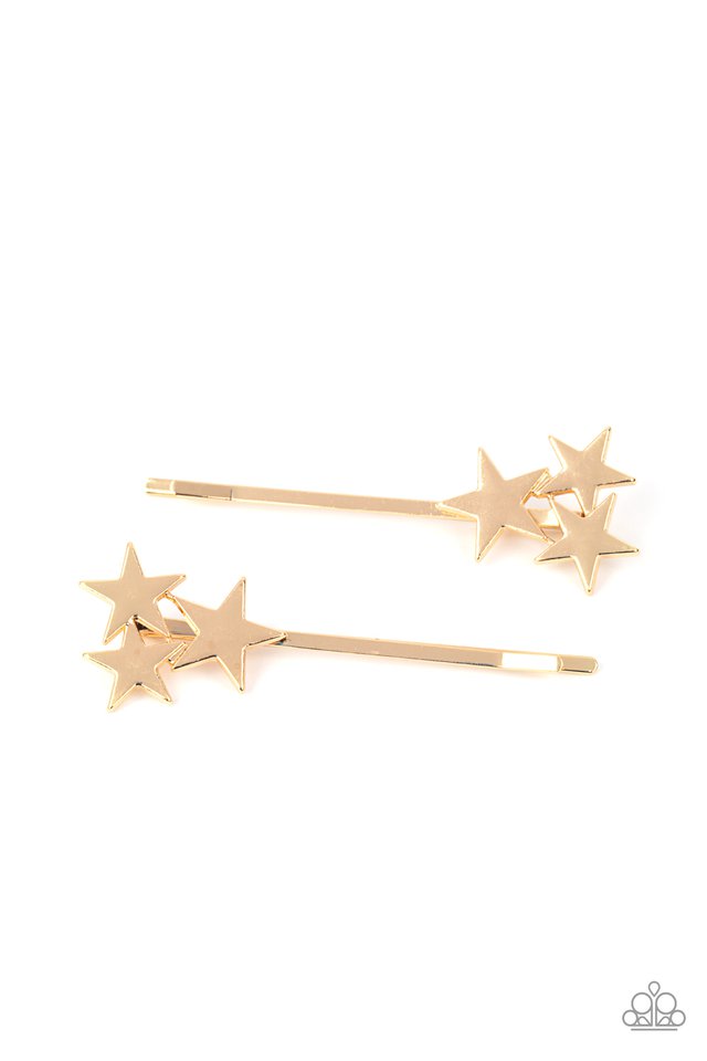 Suddenly Starstruck - Gold - Paparazzi Hair Accessories Image