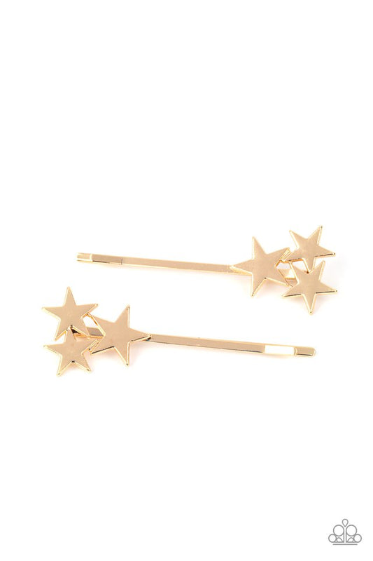 Suddenly Starstruck - Gold - Paparazzi Hair Accessories Image