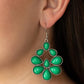 In Crowd Couture - Green - Paparazzi Earring Image