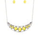 Emblazoned Era - Yellow - Paparazzi Necklace Image