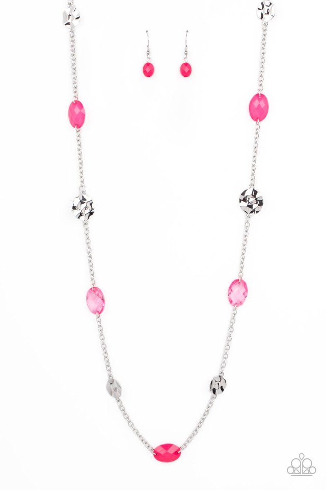 Long pink store necklace paparazzi