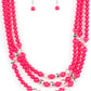 ​STAYCATION All I Ever Wanted - Pink - Paparazzi Necklace Image