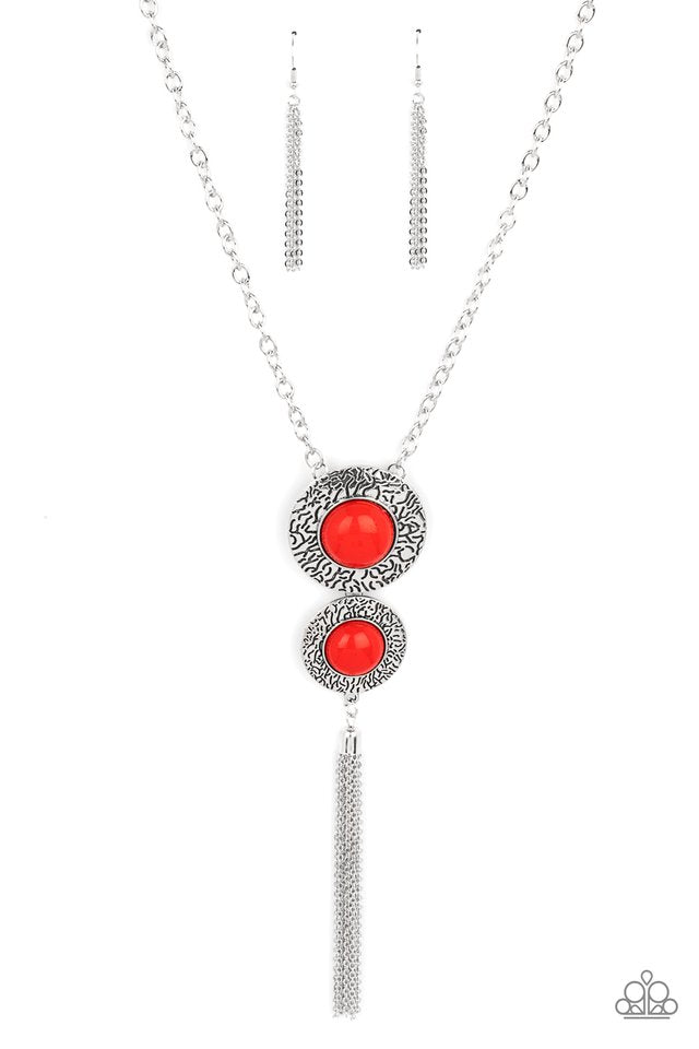 Abstract Artistry - Red - Paparazzi Necklace Image