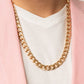 Knockout Champ - Gold - Paparazzi Necklace Image