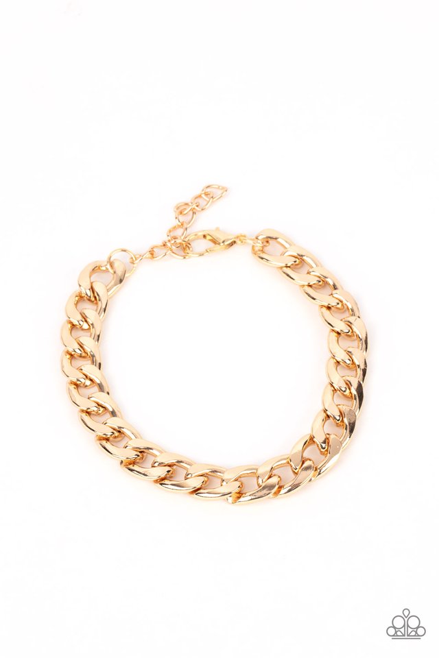 Knock, Knock, KNOCKOUT - Gold - Paparazzi Bracelet Image