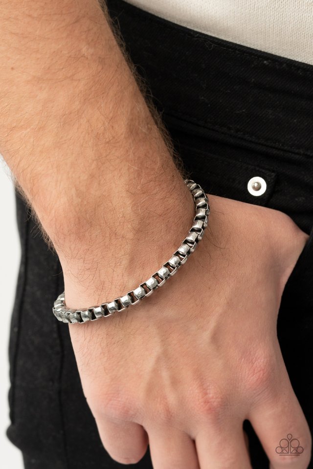 ​Armed Combat - Silver - Paparazzi Bracelet Image