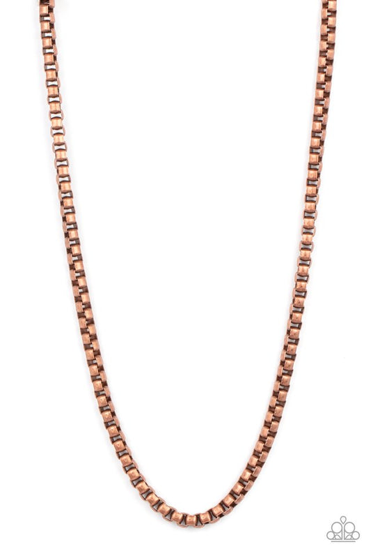 Combat Zone - Copper - Paparazzi Necklace Image