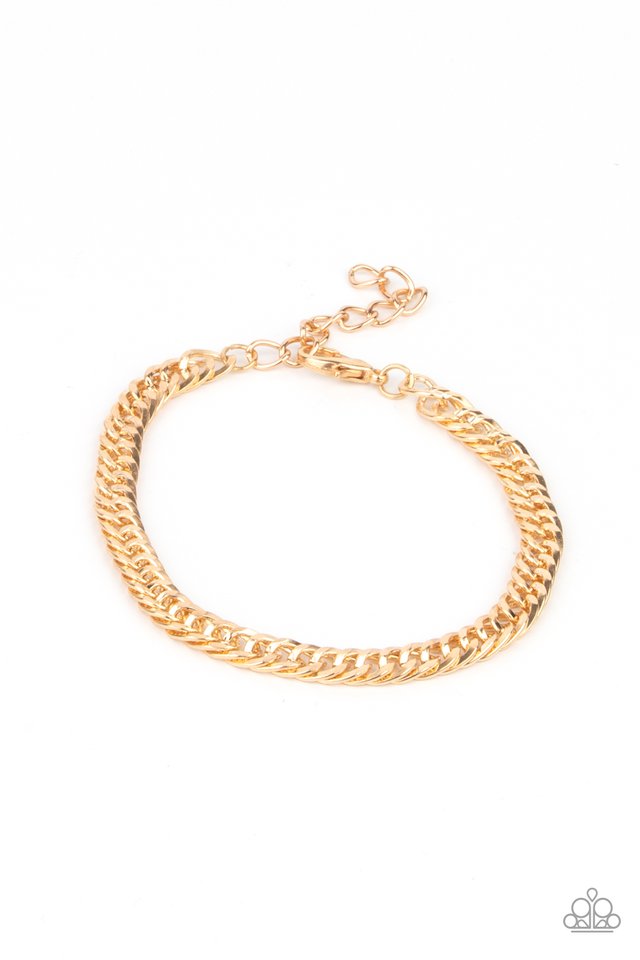 Very Valiant - Gold - Paparazzi Bracelet Image