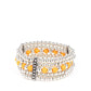 Gloss Over The Details - Orange - Paparazzi Bracelet Image