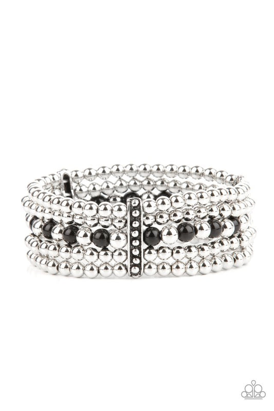 Gloss Over The Details - Black - Paparazzi Bracelet Image