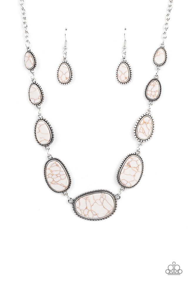 Elemental Eden - White - Paparazzi Necklace Image