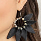 Flower Child Fever - Black - Paparazzi Earring Image