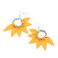 Flower Child Fever - Yellow - Paparazzi Earring Image