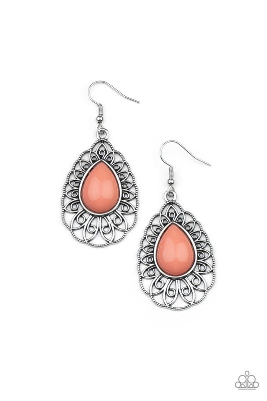 Dream STAYCATION - Orange - Paparazzi Earring Image