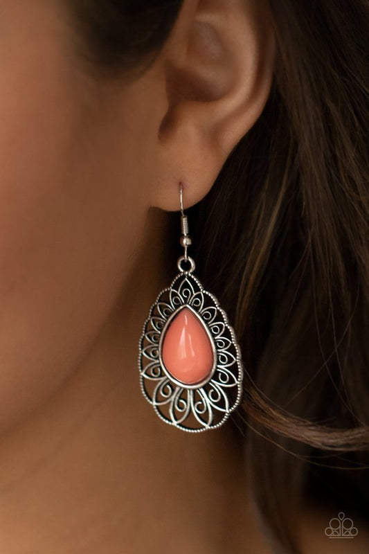 Dream STAYCATION - Orange - Paparazzi Earring Image