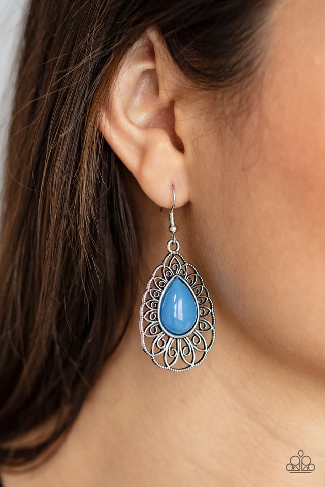 ​Dream STAYCATION - Blue - Paparazzi Earring Image