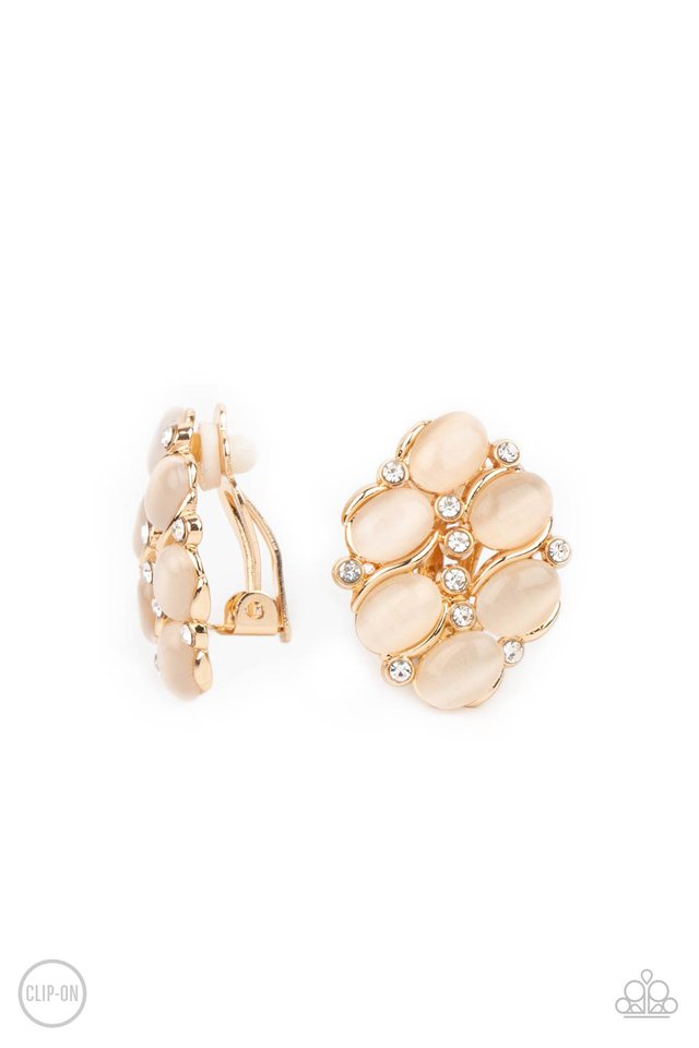 ​Row, Row, Row Your YACHT - Gold - Paparazzi Earring Image