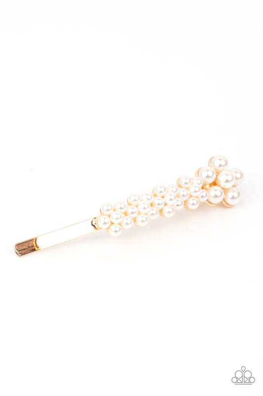 Pearl Patrol - Gold - Paparazzi Hair Accessories Image