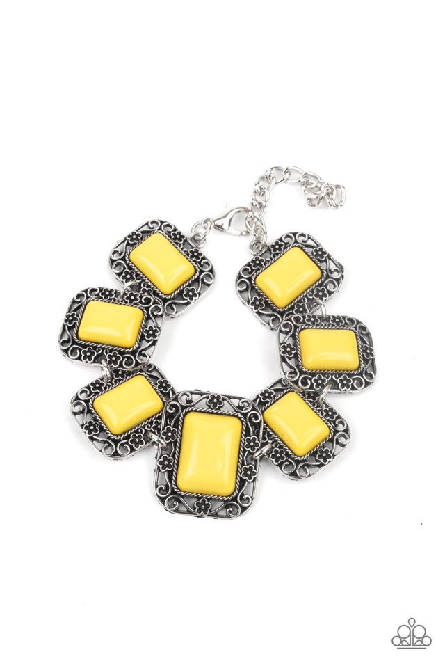 Retro Rodeo - Yellow - Paparazzi Bracelet Image