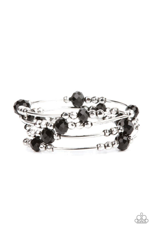 Showy Shimmer - Black - Paparazzi Bracelet Image