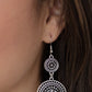 Bohemian Bedazzle - Silver - Paparazzi Earring Image
