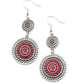 ​Bohemian Bedazzle - Red - Paparazzi Earring Image