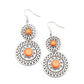 Sunny Sahara - Orange - Paparazzi Earring Image