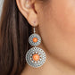 Sunny Sahara - Orange - Paparazzi Earring Image