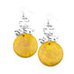 Diva Of My Domain - Yellow - Paparazzi Earring Image