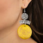 Diva Of My Domain - Yellow - Paparazzi Earring Image