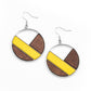 Dont Be MODest - Yellow - Paparazzi Earring Image