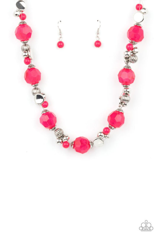 Vidi Vici VACATION - Pink - Paparazzi Necklace Image