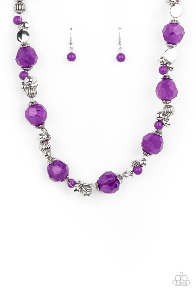 ​Vidi Vici VACATION - Purple - Paparazzi Necklace Image