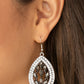 Encased Elegance - Silver - Paparazzi Earring Image