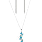 Classically Clustered - Blue - Paparazzi Necklace Image