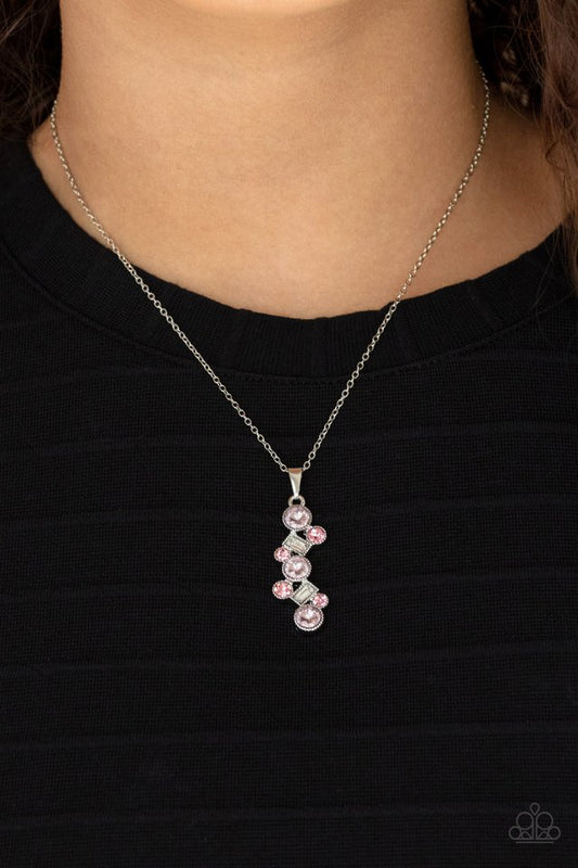 Classically Clustered - Pink - Paparazzi Necklace Image