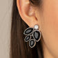 Fancy Foliage - Black - Paparazzi Earring Image