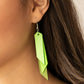 ​Suede Shade - Green - Paparazzi Earring Image