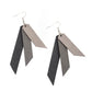 Suede Shade - Silver - Paparazzi Earring Image
