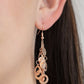 ​​Im Always BRIGHT - Rose Gold - Paparazzi Earring Image