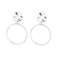 ​Undeniably Urban - Silver - Paparazzi Earring Image