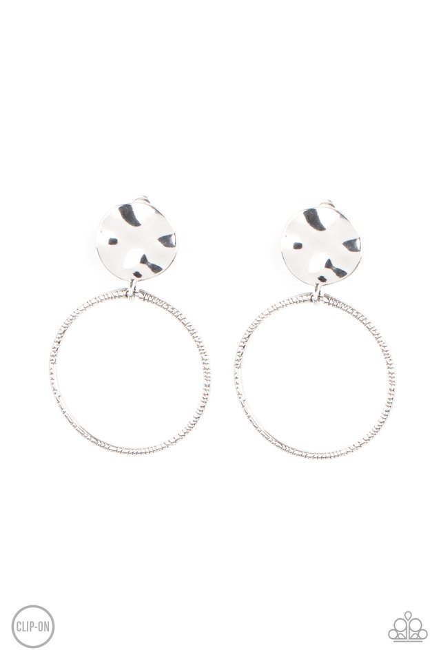 ​Undeniably Urban - Silver - Paparazzi Earring Image