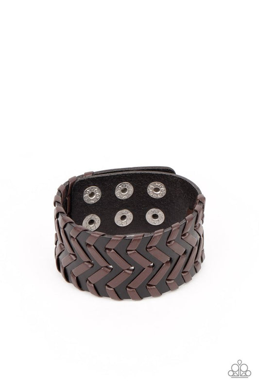 ​Biker Badlands - Black - Paparazzi Bracelet Image