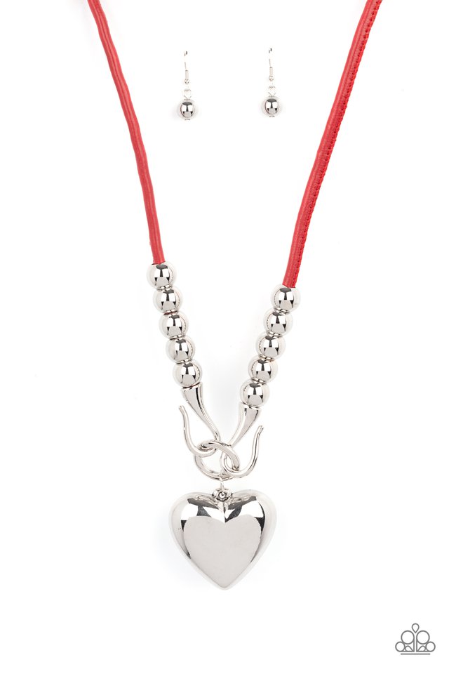 Forbidden Love - Red - Paparazzi Necklace Image