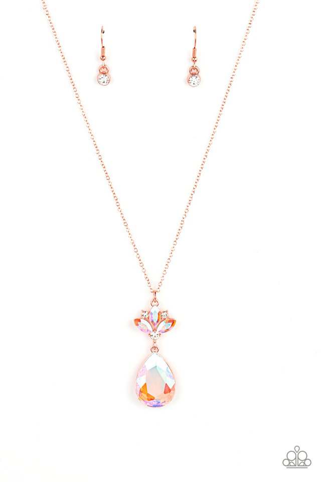 Celestial Shimmer - Copper - Paparazzi Necklace Image