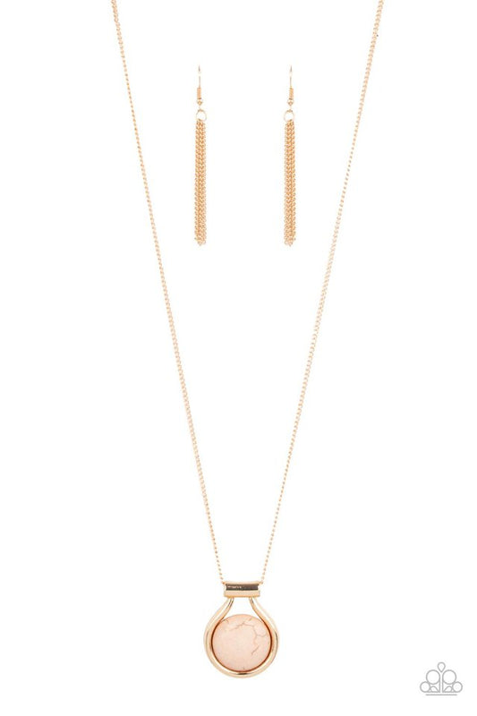 ​Patagonian Paradise - Brown - Paparazzi Necklace Image