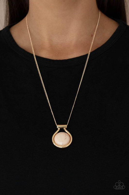 ​Patagonian Paradise - Brown - Paparazzi Necklace Image