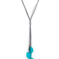 Tidal Tassels​ - Blue - Paparazzi Necklace Image