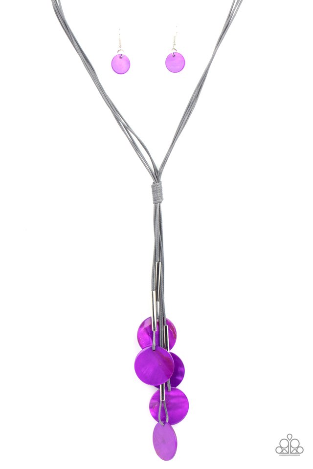 Tidal Tassels - Purple - Paparazzi Necklace Image